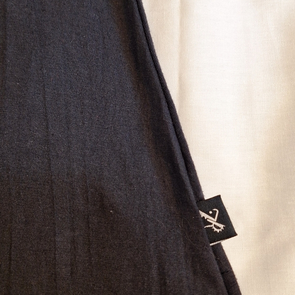 Leopards & Roses Sleeveless black cotton top t-shirt tunic XL - Picture 9 of 12